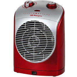 Orbegozo FH 5025 Calefactor Oscilante 2200W Rojo y Plata